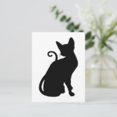 Katten Silhouet Briefkaart (Staand voorkant)