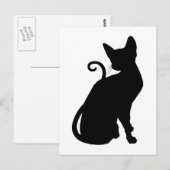 Katten Silhouet Briefkaart (Voorkant / Achterkant)