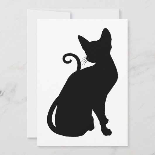 Katten Silhouet Kaart (Voorkant)