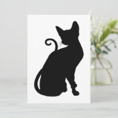 Katten Silhouet Kaart (Staand voorkant)