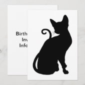 Katten Silhouet Kaart (Voorkant / Achterkant)