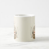 Katten Silhouet Mok Bloem Boho Wilde Bloemen (Center)