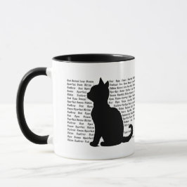Katten Silhouet - perfect ontwerp voor kattenliefh Mok