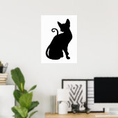Katten Silhouet Poster (Thuiskantoor)