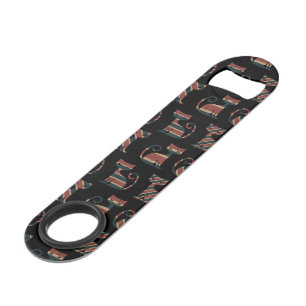 Katten Silhouet Vintage Retro Lijnen Dierenliefheb Speed Flessenopener