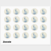 Katten Silhouet Wilde Bloemen Stickers (Vel)