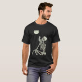Katten Skelet Halloween T-shirt (Voorkant volledig)