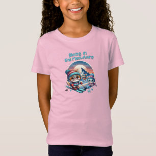 Katten skiën in de Meowtains T-shirt