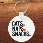 Katten Slapjes Snacks - Kattenliefhebbers Sleutelhanger (Voorkant)