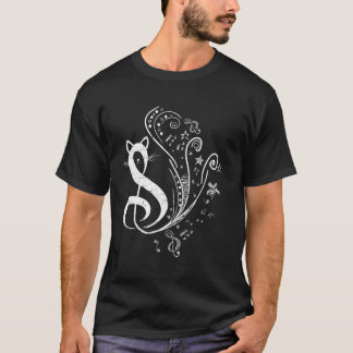 Katten Sleutel Symbool Muziek & Kattenliefhebber M T-shirt