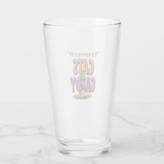 Katten & Snoep Glas (Achterkant)