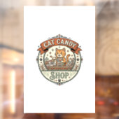 Katten Snoep Winkel Katten Snoep Winkel Katten Vin Raamsticker (Vel 2)