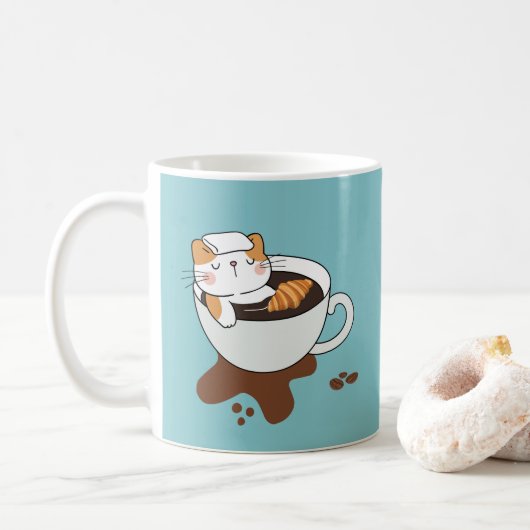 Katten Spa met Koffie Koffiemok (Met donut)