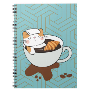 Katten Spa met Koffie Notitieboek
