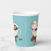 Katten Spa met Koffie Papieren Bekers (Rechts)