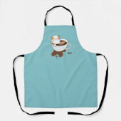 Katten Spa met Koffie Schort (Voorkant)