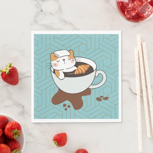 Katten Spa met Koffie Servet (Insitu)
