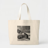 Katten spelen grote tote bag (Voorkant)