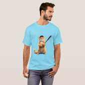 Katten spelen honkbal T-shirt (Voorkant volledig)