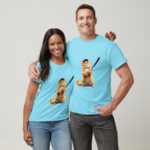 Katten spelen honkbal T-shirt (Unisex)