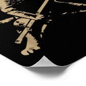 Katten spelen ijshockey  poster (Hoek)