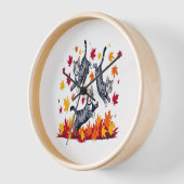 Katten spelen in herfstbladeren (Hoek)