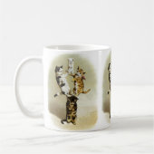 katten spelen Kittens, Humor Koffiemok (Links)