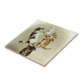  katten spelen Kittens, Humor Tegeltje (Zijkant)
