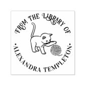 Katten spelen met garenbal Bibliotheek Boek Naam Zelfinktende Stempel (Design)