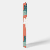 Katten spelen neutraal pastelpatroon Case-Mate iPhone case (Achterkant / Rechts)