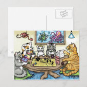 Katten Spelen Pathfinder door Carrie Michael Briefkaart (Voorkant / Achterkant)