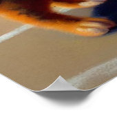 Katten spelen tennis poster (Hoek)