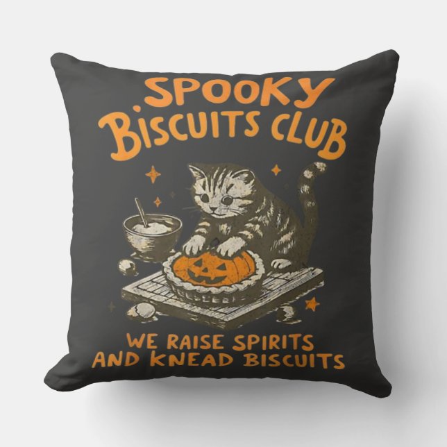 Katten Spooky Kussen (Voorkant)