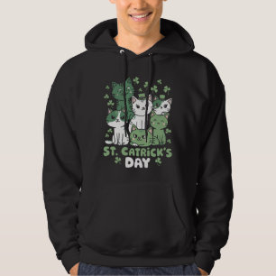 Katten St. Patrick's Dag Grappige Catrick's Dag Hoodie