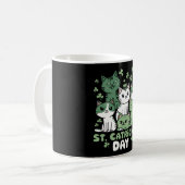 Katten St. Patrick's Dag Grappige Catrick's Dag Koffiemok (Voorkant links)