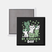 Katten St. Patrick's Dag Grappige Catrick's Dag Magneet (Voorkant / Achterkant)