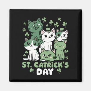 Katten St. Patrick's Dag Grappige Catrick's Dag Magneet