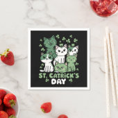 Katten St. Patrick's Dag Grappige Catrick's Dag Servet (Insitu)