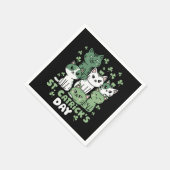 Katten St. Patrick's Dag Grappige Catrick's Dag Servet (Hoek)