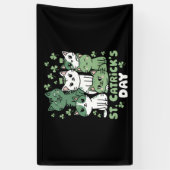Katten St. Patrick's Dag Grappige Catrick's Dag Spandoek (Verticaal)