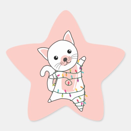 Katten Star Sticke Ster Sticker (Voorkant)