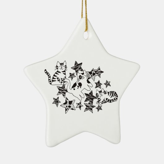 Katten & sterren ~ Ornament (Rechts)