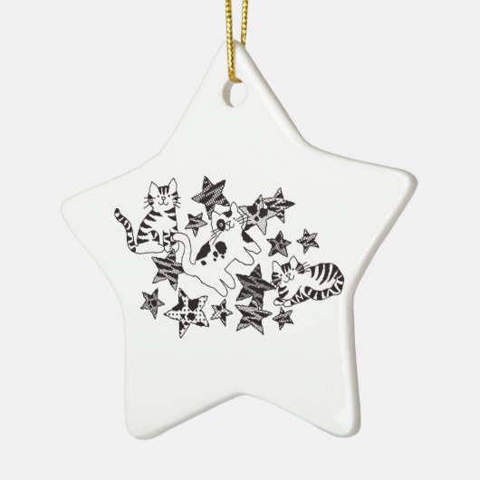 Katten & sterren ~ Ornament (Links)