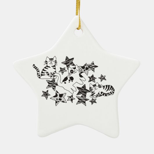 Katten & sterren ~ Ornament (Achterkant)