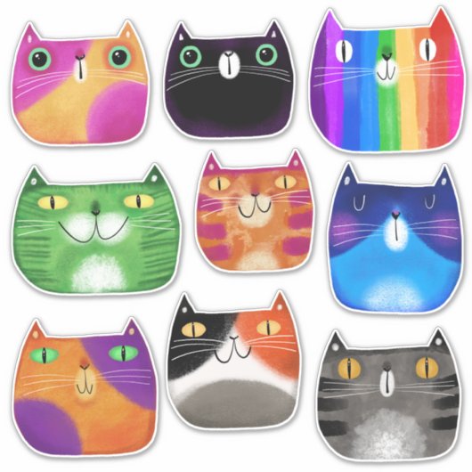 Katten Sticker (Voorkant)