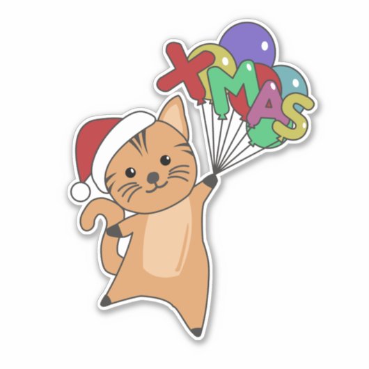 Katten Sticker met winterwinterwinterkatten (Voorkant)