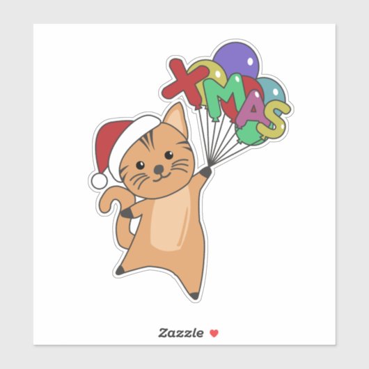 Katten Sticker met winterwinterwinterkatten (Vel)
