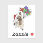 Katten Sticker met winterwinterwinterkatten (Vel)