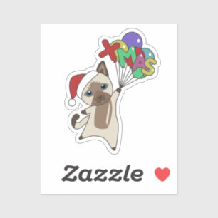 Katten Sticker met winterwinterwinterkatten