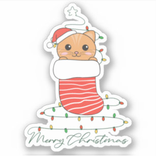 Katten Sticker met winterwinterwinterkatten